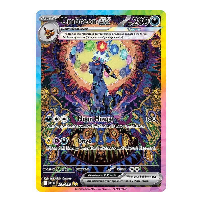 Umbreon ex 161/131 - SV: Prismatic Evolutions - Pokémon TCG (Inglés) - EPIKKO Pokémon TCG