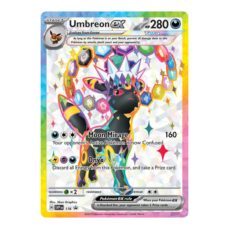 Umbreon ex - 176 176 - SV: Scarlet & Violet Promo Cards - Pokémon TCG (Inglés) - EPIKKO Pokémon TCG